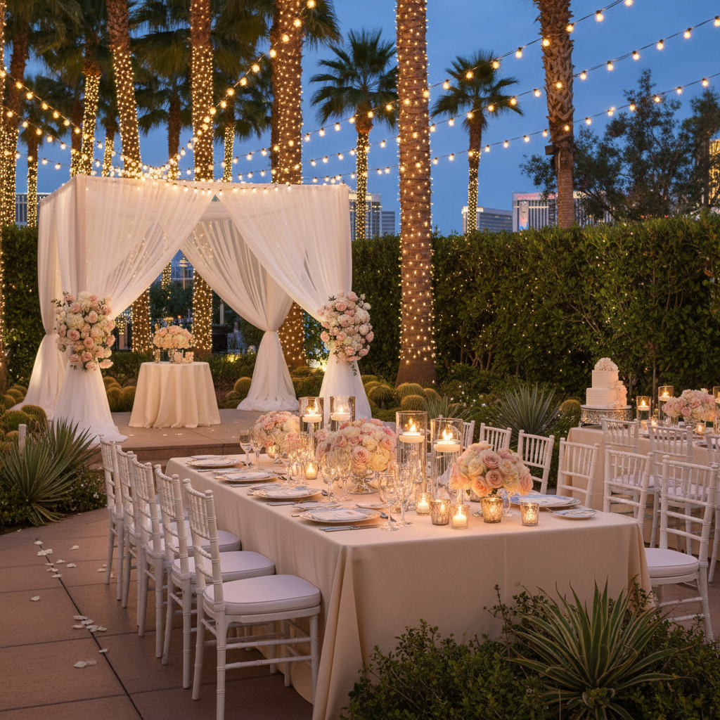 Sample Outdoor Vegas Wedding Packages and Pricing
