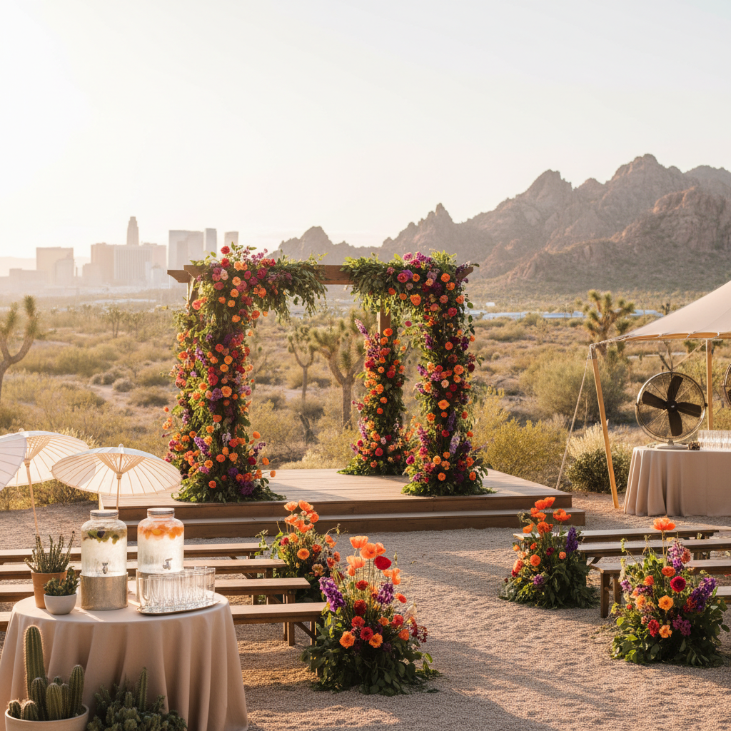 Weather Considerations for Outdoor Weddings in Las Vegas