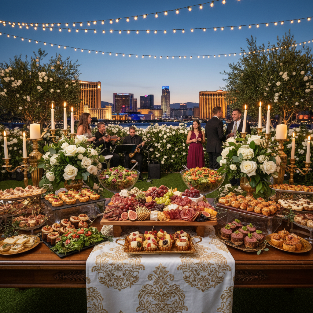 From Cocktails to Cake: Las Vegas Wedding Reception Catering